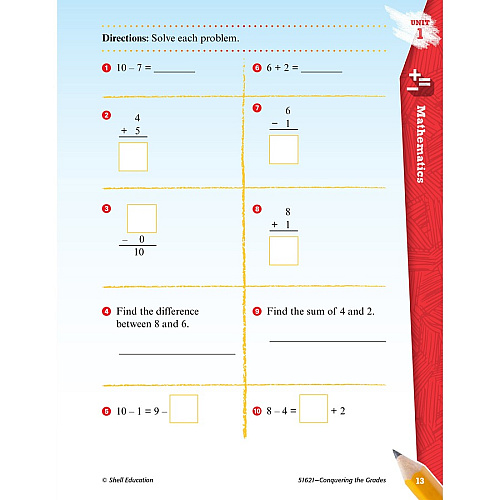 Shell Education Conquering Home/Classwork Book Set Printed Book Book - Grade 1-2 - Multilingual - 1 Set (100710)