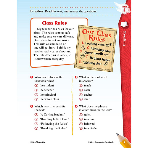 Shell Education Conquering Home/Classwork Book Set Printed Book Book - Grade 1-2 - Multilingual - 1 Set (100710)