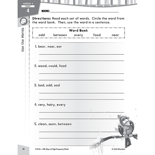 Shell Education Learn At Home Grade 2 Frequency Words Printed Book Book - Grade Pre K-2 - Multilingual - 1 Set (109747)