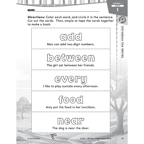 Shell Education Learn At Home Grade 2 Frequency Words Printed Book Book - Grade Pre K-2 - Multilingual - 1 Set (109747)