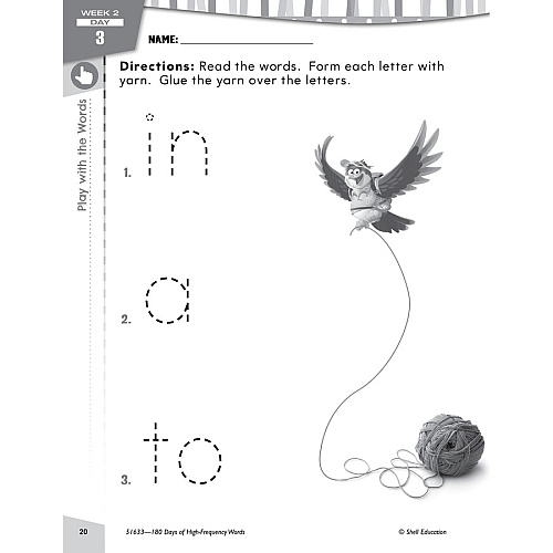 Shell Education Learn At Home Grade K Frequency Words Printed Book Book - Grade Pre K-K - Multilingual - 1 Set (109745)