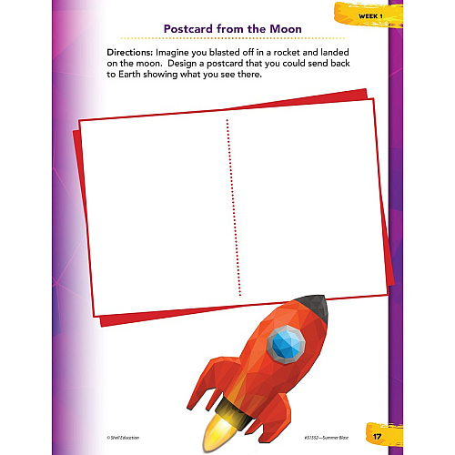 Shell Education Summer Blast Student Workbook Printed Book by Jodene Smith 128 Pages - Book - Grade 1-2 - Multilingual - 1 Each (51552)