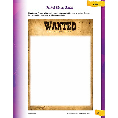 Shell Education Summer Blast Spanish Workbook Printed Book Book - Grade 3-4 - Spanish, English - 1 Each (86129)