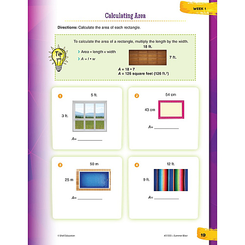 Shell Education Summer Blast Student Workbook Printed Book by Wendy Conklin 128 Pages - Book - Grade 4-5 - Multilingual - 1 Each (51555)