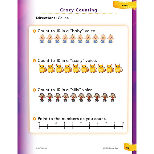 Shell Education Learn-At-Home Grade K Summer STEM Set Printed Book by Jodene Smith 188 Pages - Book - Grade Pre K-K - Multilingual - 1 Set (51670)