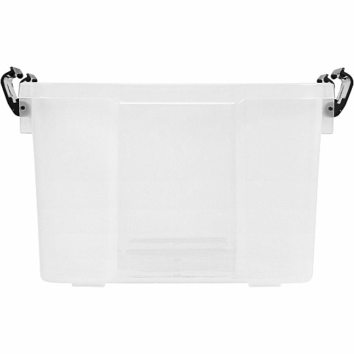 IRIS Weathertight Storage Box, 46 Quarts, 11 4/5"H x 15 4/5"W x 19 7/10"D, Clear (110450)