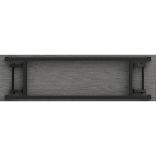 Lorell Folding Training Table Melamine Top - 60" Table Top Width x 18" Table Top Depth x 1" Table Top Thickness - 30" Height - Assembly Required - Gray - Particleboard Top Material - 1 Each (LLR60746)