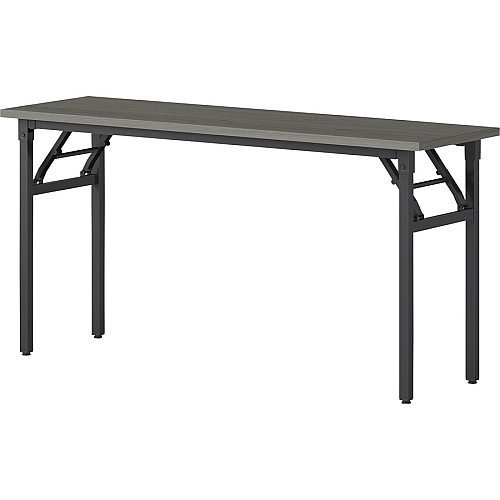 Lorell Folding Training Table Melamine Top - 60" Table Top Width x 18" Table Top Depth x 1" Table Top Thickness - 30" Height - Assembly Required - Gray - Particleboard Top Material - 1 Each (LLR60746)