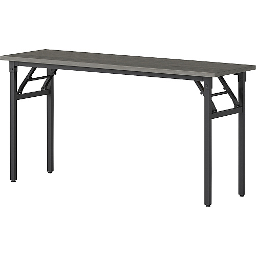 Lorell Folding Training Table Melamine Top - 60" Table Top Width x 18" Table Top Depth x 1" Table Top Thickness - 30" Height - Assembly Required - Gray - Particleboard Top Material - 1 Each (LLR60746)