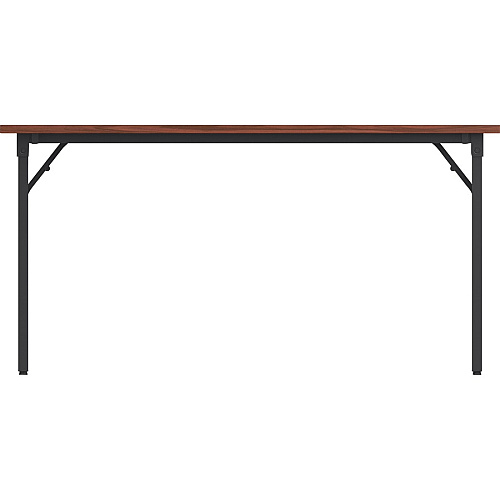 Lorell Folding Training Table Melamine Top - 60" Table Top Width x 18" Table Top Depth x 1" Table Top Thickness - 30" Height - Assembly Required - Mahogany - Particleboard Top Material - 1 Each (LLR60747)