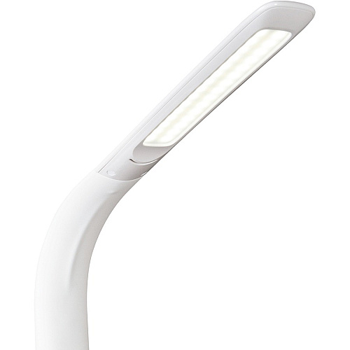 OttLite Purify LED Desk Lamp with Wireless Charging and Sanitizing 12" Height x 5" Width - LED Bulb - USB Charging, Flexible Neck, Sanitizing, Qi Wireless Charging - Desk Mountable - White - for Furniture, Desk, Office, Home, Dorm (SCNQC00S)