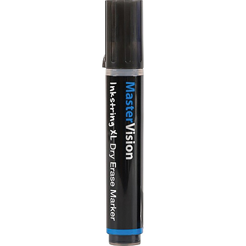 Bi-silque Inkstring XL Dry Erase Markers 3 mm Bullet Marker Point - Erasable - Black Ink - Gel-based - 12 / Pack (PE4301)