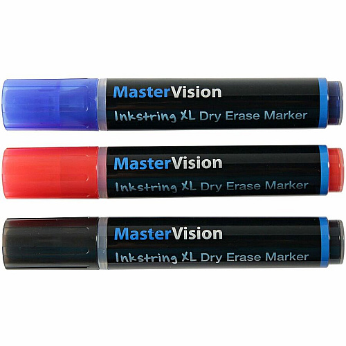 Bi-silque Dry Erase Markers 3 mm Bullet Marker Point - Black Ink - Gel-based - 3 / Pack (PE4104)