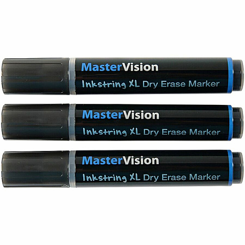 Bi-silque Dry Erase Markers 3 mm Bullet Marker Point - Erasable - Black Ink - Gel-based - 3 / Pack (PE4101)