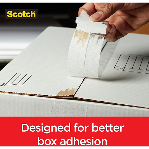 Scotch Box Lock Packaging Tape 54.60 yd Length x 1.88" Width - Clear - Dispenser Included - 1 Roll (3950RD)