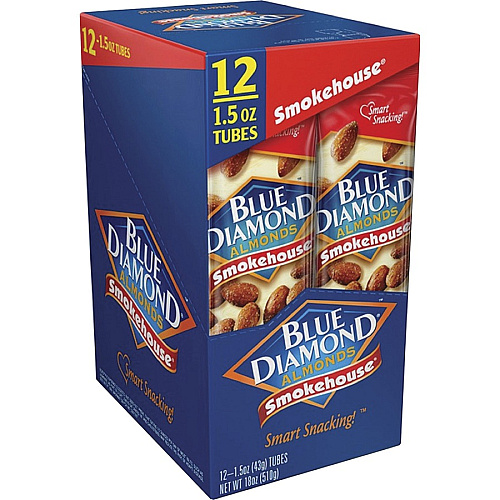 BlueDiamond Smokehouse Almonds Smokehouse BBQ - 1.50 oz - 12 / Box (5179)