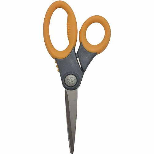 Westcott 8" Titanium Bonded Antimicrobial Scissors Left/Right - Titanium - Straight Tip - Gray/Yellow - 1 Each (17805)
