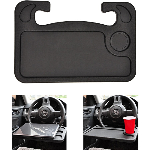 DAC Steering Wheel Desk 1" Height x 16.50" Width x 11" Depth x 16.50" Length - Compact, Sturdy, Portable - Black (21700)