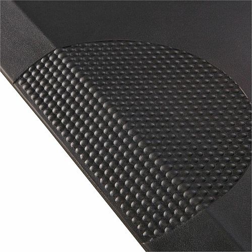 Safco Movable Anti-Fatigue Mat Floor - 36" Length x 24" Width x 1" Thickness - Rectangular - Black - 1 Each (2111BL)