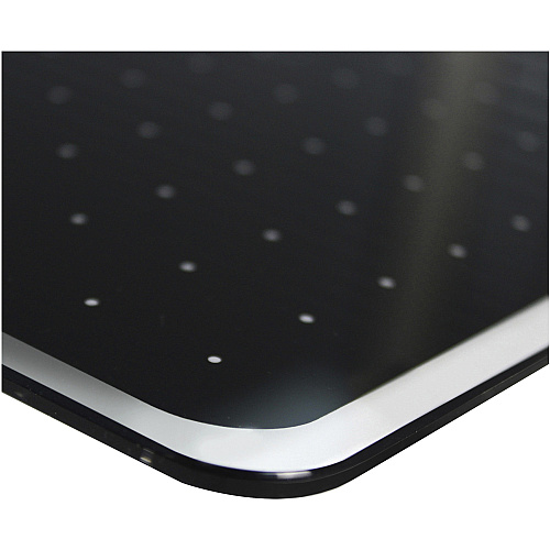 Viztex&reg; Glacier White & Black Plan & Grid Glass Dry Erase Board - 17" x 23" 17" (1.4 ft) Width x 23" (1.9 ft) Height - White Tempered Glass Surface - Rectangle - Magnetic - Durable, Smudge Resistant, Magnetic, Frameless, Multi-Grid, Ghos (FCVGM1723WP)