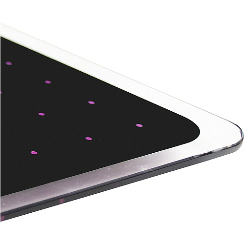 Viztex&reg; Glacier Violet & Black Plan & Grid Glass Dry Erase Board - 17" x 23" 17" (1.4 ft) Width x 23" (1.9 ft) Height - Violet Tempered Glass Surface - Rectangle - Magnetic - Durable, Smudge Resistant, Magnetic, Frameless, Ghost Resistan (FCVGM1723VP)