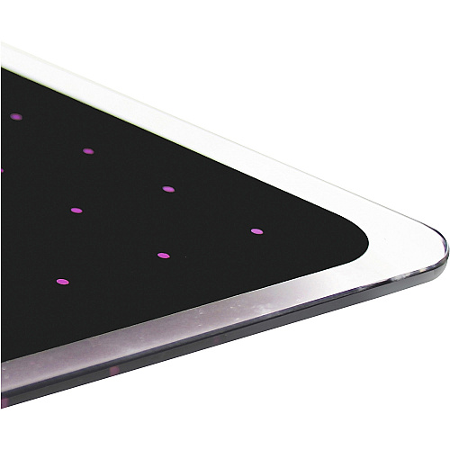 Viztex&reg; Glacier Violet & Black Plan & Grid Glass Dry Erase Board - 17" x 23" 17" (1.4 ft) Width x 23" (1.9 ft) Height - Violet Tempered Glass Surface - Rectangle - Magnetic - Durable, Smudge Resistant, Magnetic, Frameless, Ghost Resistan (FCVGM1723VP)