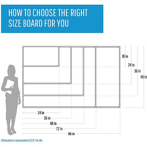 Bi-silque Dry-Erase Glass Board 36" (3 ft) Width x 48" (4 ft) Height - White Glass Surface - Rectangle - Horizontal/Vertical - 1 Each (GL084407)