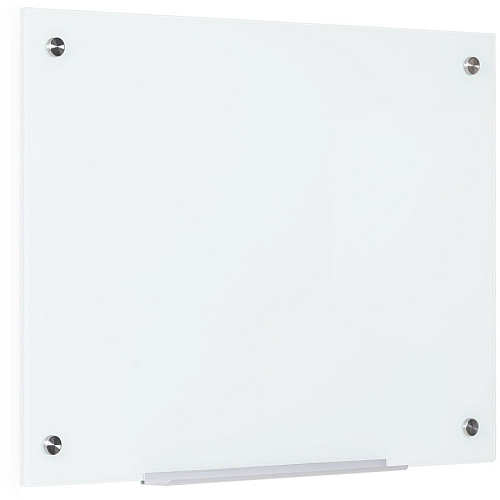 Bi-silque Magnetic Glass Dry Erase Board 48" (4 ft) Width x 96" (8 ft) Height - White Glass Surface - Rectangle - Horizontal/Vertical - Magnetic - 1 Each (GL250107)