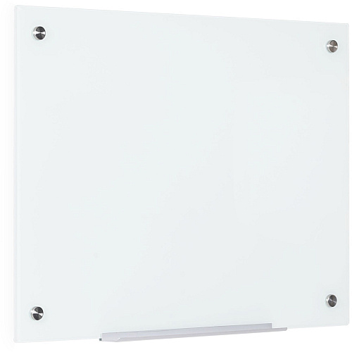 Bi-silque Magnetic Glass Dry Erase Board 48" (4 ft) Width x 96" (8 ft) Height - White Glass Surface - Rectangle - Horizontal/Vertical - Magnetic - 1 Each (GL250107)