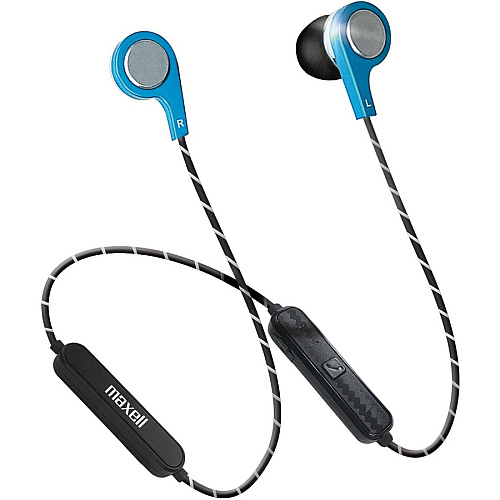 Maxell Bass13 Earset Stereo - Wireless - Bluetooth - Earbud - Binaural - In-ear - Blue (199837)