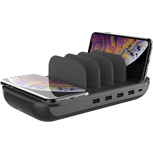 Kantek Wireless Charging Pad Charging Station Input connectors: USB - 1 Each (DC1300B)