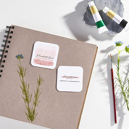 Avery Clean Edge Square Cards, Rounded Corners, 2.5" x 2.5" 110 Brightness - 8 1/2" x 11" - 93 lb Basis Weight - 254 g/m² Grammage - Matte - Printable, Rounded Corner, Die-cut, Smooth Edge, Print-to-the-edge, Perforated, Avery Clean Edge Tech (35702)