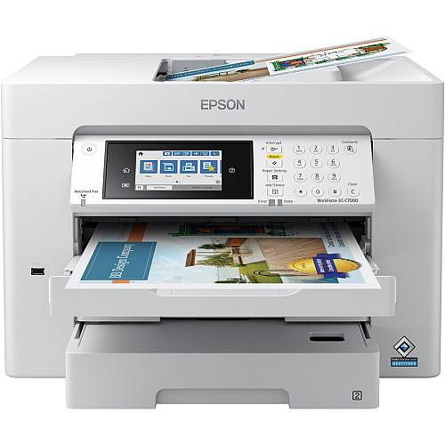 Epson WorkForce EC-C7000 Inkjet Multifunction Printer - Color For Plain Paper Print - 1 Each (C11CH67202)
