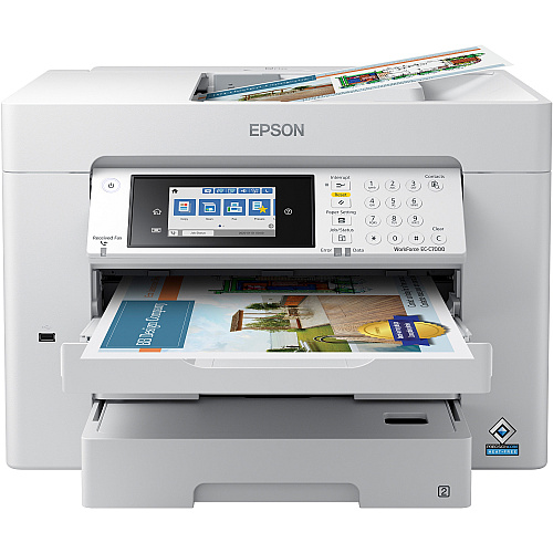 Epson WorkForce EC-C7000 Inkjet Multifunction Printer - Color For Plain Paper Print - 1 Each (C11CH67202)
