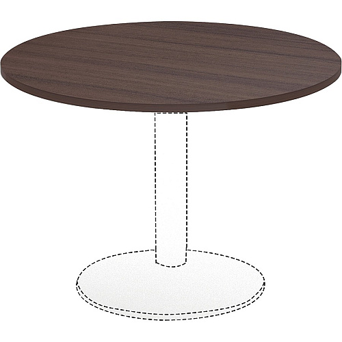 Lorell Essentials Conference Tabletop Espresso Round Top - Contemporary Style - 1" Table Top Thickness x 42" Table Top Diameter - Assembly Required - 1 Each (LLR18255)