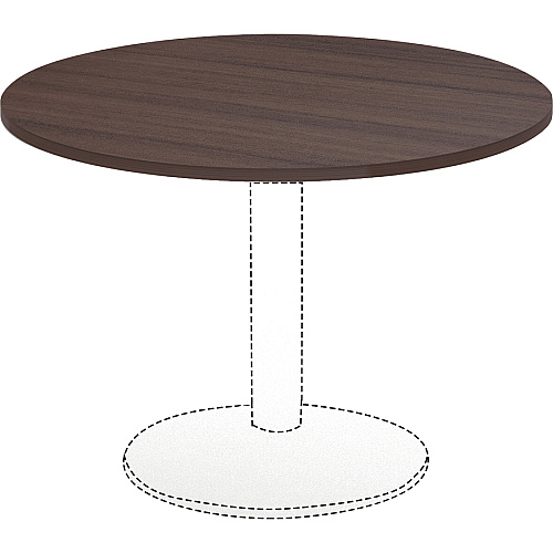 Lorell Essentials Conference Tabletop Espresso Round Top - Contemporary Style - 1" Table Top Thickness x 48" Table Top Diameter - Assembly Required - 1 Each (LLR18256)