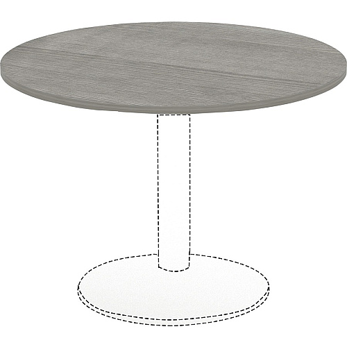Lorell Essentials Conference Tabletop Weathered Charcoal Laminate Round Top - Contemporary Style - 1" Table Top Thickness x 48" Table Top Diameter - Assembly Required - 1 Each (LLR69588)