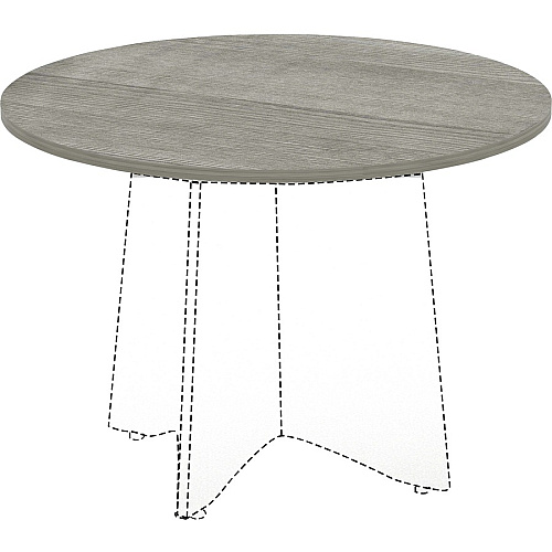 Lorell Essentials Conference Tabletop Weathered Charcoal Laminate Round Top - Contemporary Style - 1" Table Top Thickness x 48" Table Top Diameter - Assembly Required - 1 Each (LLR69588)