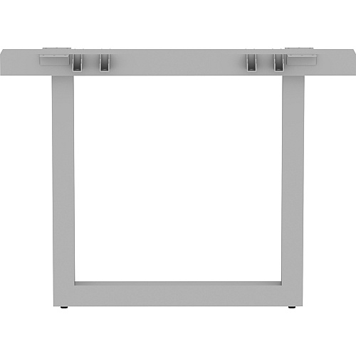 Lorell Relevance Series Middle Unite Leg 28.5" Height x 38.6" Width x 6.3" Depth - Finish: Silver, Powder Coated (LLR16252)