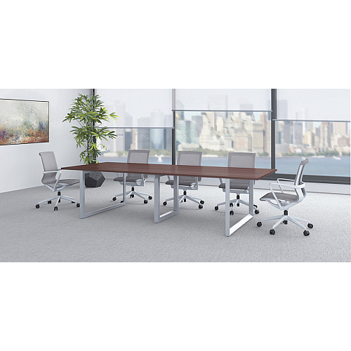 Lorell Relevance Series Middle Unite Leg 28.5" Height x 38.6" Width x 6.3" Depth - Finish: Silver, Powder Coated (LLR16252)