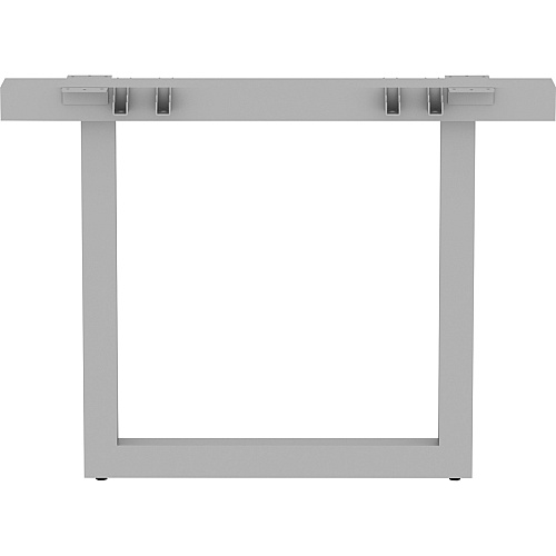 Lorell Relevance Series Middle Unite Leg 28.5" Height x 38.6" Width x 6.3" Depth - Finish: Silver, Powder Coated (LLR16252)