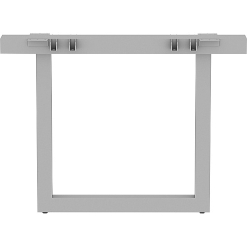 Lorell Relevance Series Middle Unite Leg 28.5" Height x 38.6" Width x 6.3" Depth - Finish: Silver, Powder Coated (LLR16252)