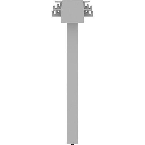 Lorell Relevance Series Middle Unite Leg 28.5" Height x 38.6" Width x 6.3" Depth - Finish: Silver, Powder Coated (LLR16252)