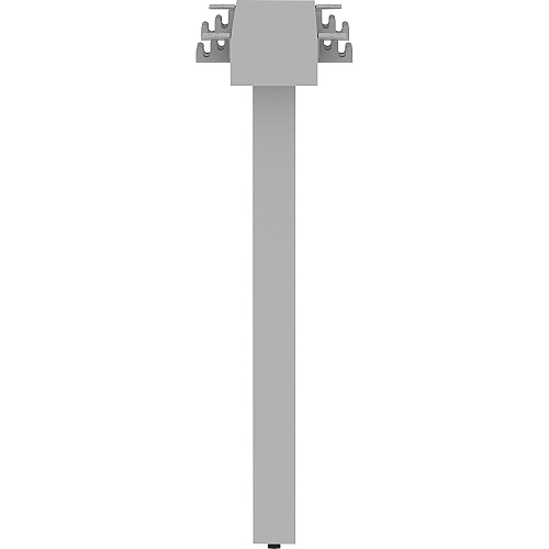 Lorell Relevance Series Middle Unite Leg 28.5" Height x 38.6" Width x 6.3" Depth - Finish: Silver, Powder Coated (LLR16252)
