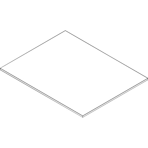 Lorell Revelance Conference Rectangular Tabletop 1" Height x 59.9" Width x 47.3" Depth x 1" Thickness - Material: Laminate - Finish: Mahogany (LLR16255)