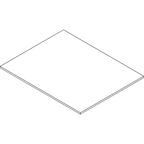 Lorell Revelance Conference Rectangular Tabletop 1" Height x 59.9" Width x 47.3" Depth x 1" Thickness - Material: Laminate - Finish: Weathered Charcoal (LLR16256)