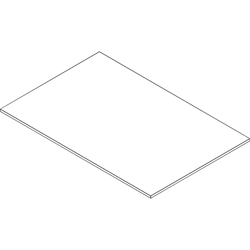 Lorell Revelance Conference Rectangular Tabletop 1" Height x 71.6" Width x 47.3" Depth x 1" Thickness - Material: Laminate - Finish: Weathered Charcoal (LLR16258)