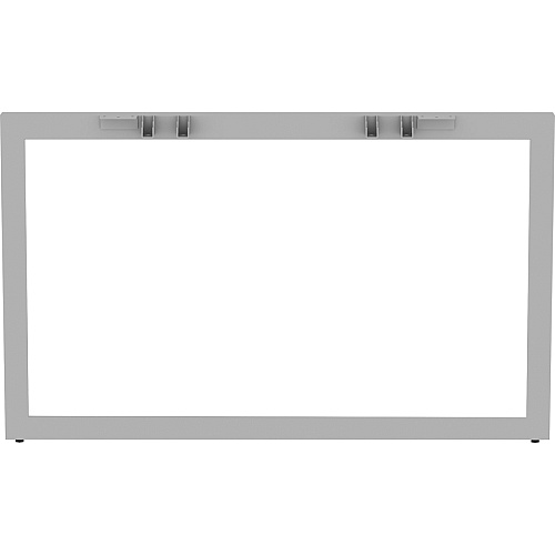 Lorell Relevance Series Wide Side Leg 28.5" Height x 45.5" Width x 4" Depth - Finish: Silver, Powder Coated (LLR16251)