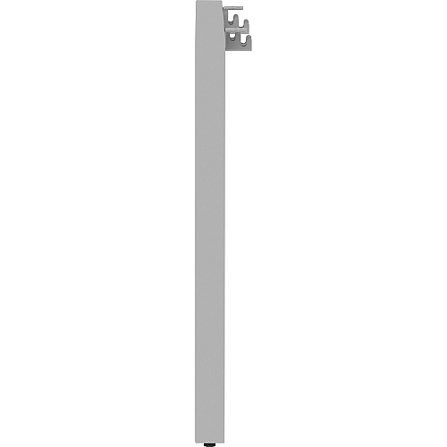Lorell Relevance Series Wide Side Leg 28.5" Height x 45.5" Width x 4" Depth - Finish: Silver, Powder Coated (LLR16251)