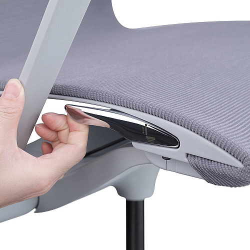 Lorell Premium Executive Mesh Mid-back Sling Chair Nylon Seat Material - Nylon, Mesh Back Material - Plastic Frame Material - Mid Back - 5-star Base - Gray - 1 Each (LLR40207)